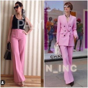 zara straight cut pants